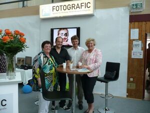 v.l.n.r. Sonja Holatka, Steffen Hauswirth, Dr. Frank Mentrup (MdL), Dagmar Elsenbusch